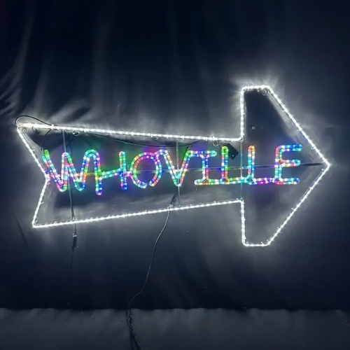 RGB Whoville Sign Rope Light Motif