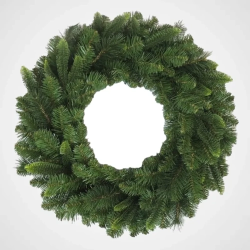 66cm Mixed Leaf Green Wreath