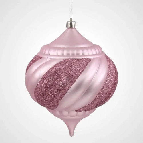 Pink Christmas bauble - 15 X 19cm