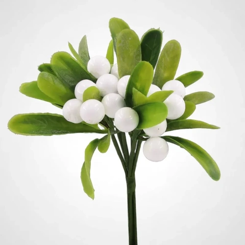 White Mistletoe Stem 20cm