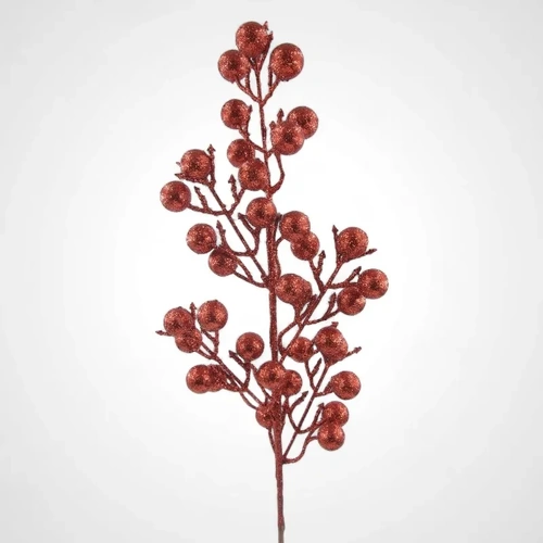 Red Glitter Berry Stem