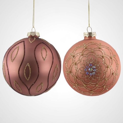 Rose Glass Bauble