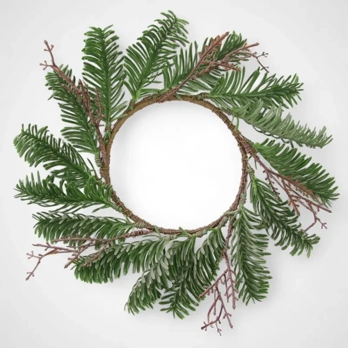 Christmas Pine Candle Wreath