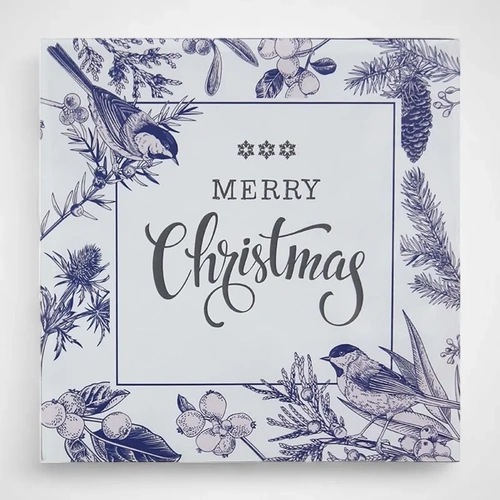 Pk20 2ply Christmas Chinosiere Napkins