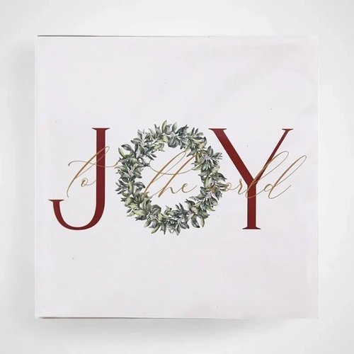 Pk20 2 Ply Joy To The World Napkin