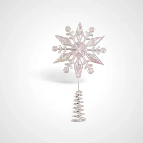 Iridescent Snowflake Tree Topper