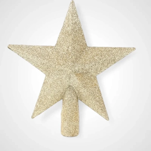 Champagne Glitter Star Tree Topper