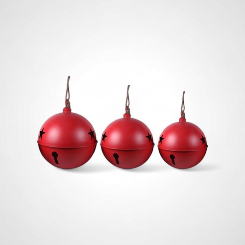 Matt Red Jumbo Bells  Set of 3