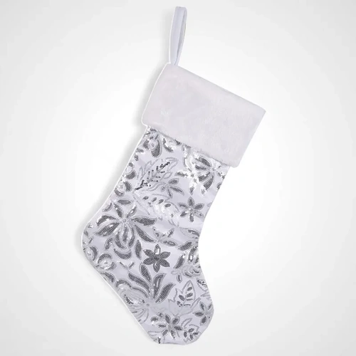 Silver Christmas Stocking