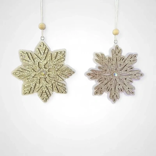 White Snowflake Tree Ornament