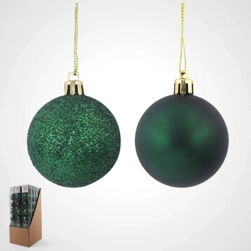 5cm Green Baubles (8pk)