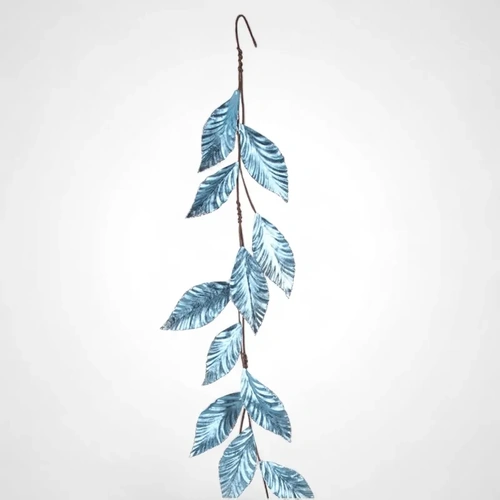 125cm Blue Leaf Garland