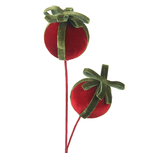 2 Baubles On Stem