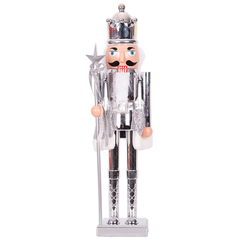 60cm Silver Nutcracker