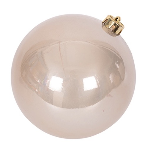 20cm Champagne Pearl Finish Bauble (P)