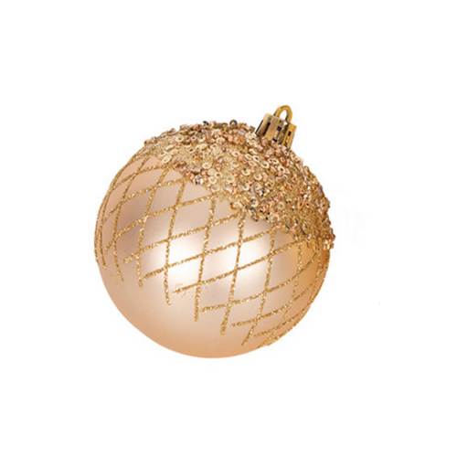 8cm Gold Shatterproof Bauble (C)