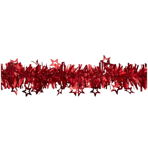 2m Red Star Tinsel