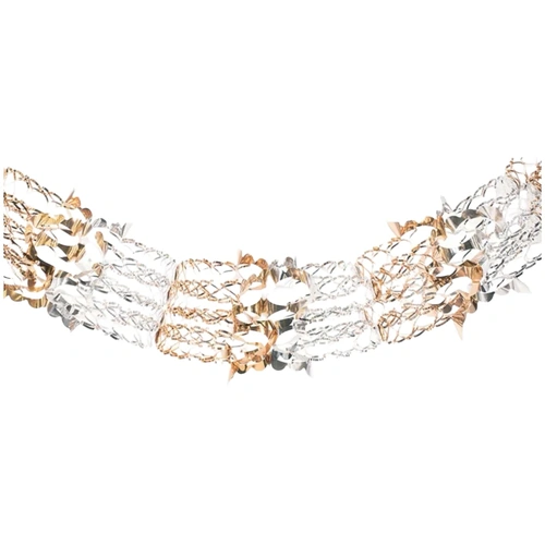 2m Gold/Silver Foil Garland