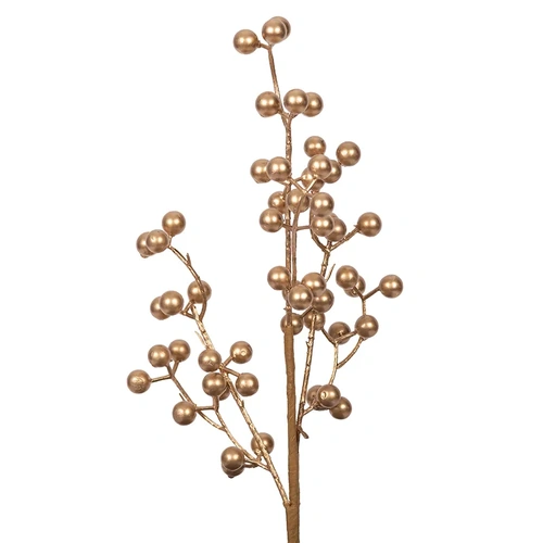 45cm Gold Berry Stem