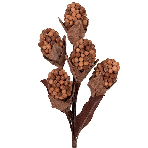 42cm Rustic Copper Berry Stem