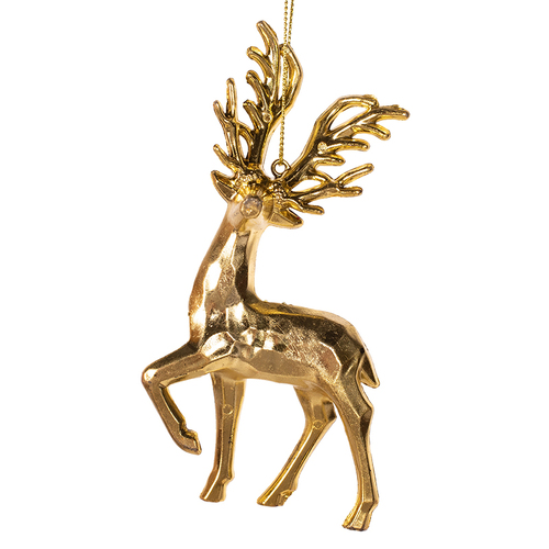 Champagne Reindeer Tree Ornament