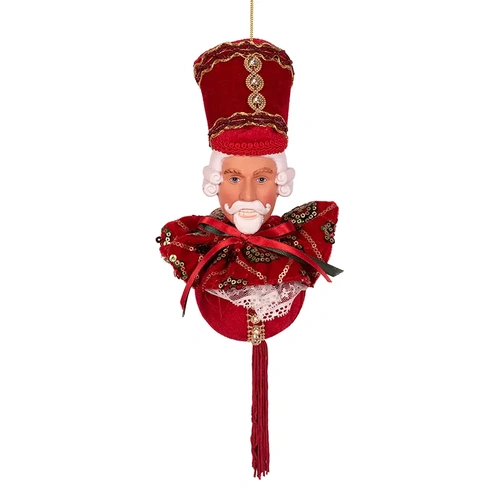 20cm Velour Santa Tree Ornament