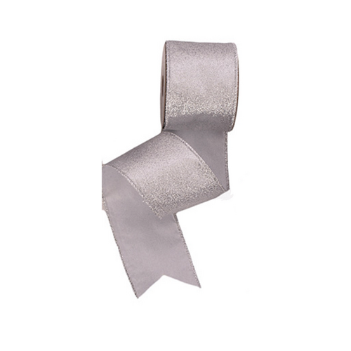 63mm Mesh Silver Ribbon (C)