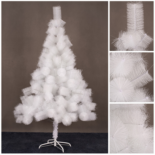 180cm White Bottle Brush Christmas Tree