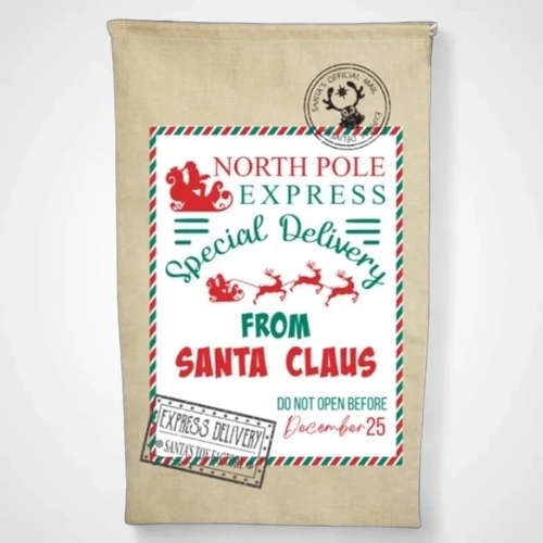 Christmas Stamped Sacks Assorted(A) 