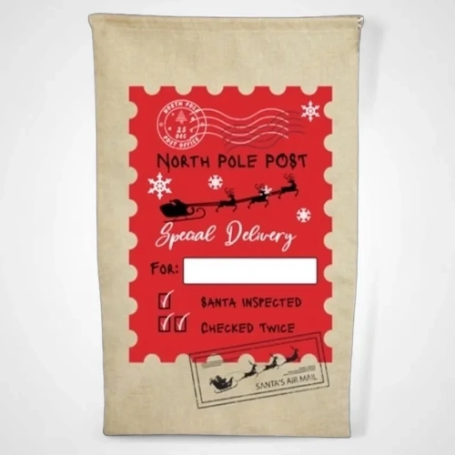 Christmas Stamped Sacks Assorted(D)