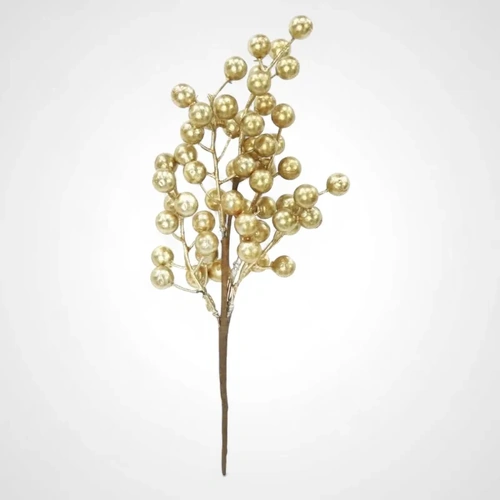 Gold Berry Picks 25cm