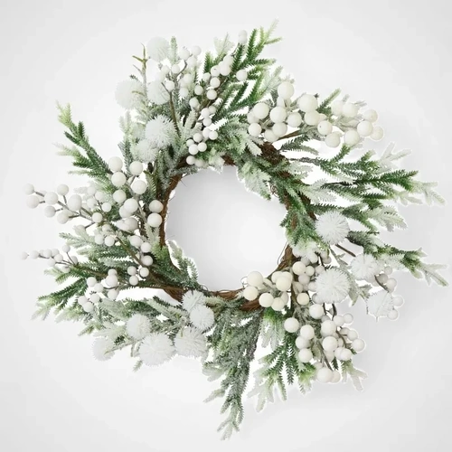 Icy Spiky Berries Wreath- 45 cm