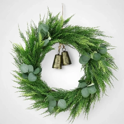 Luxury Eucalyptus Wreath 60cm with Bells