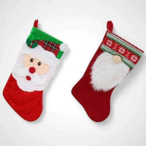 Santa Christmas Stocking Mix - choice of 2 designs