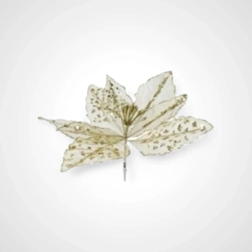 Gold Sheer Poinsettia 30cm