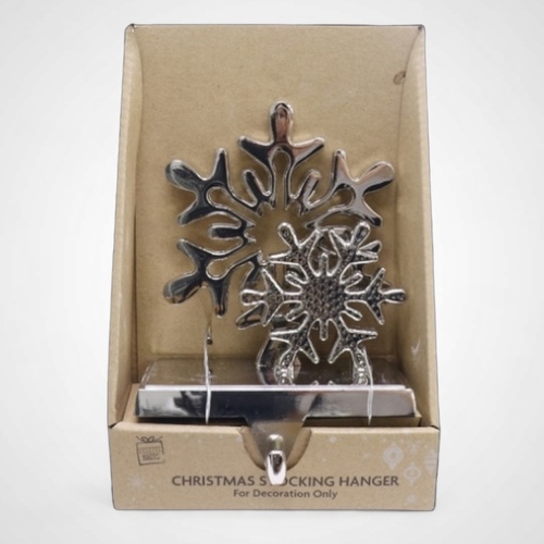 Deluxe Metal Stocking Hanger (Snowflake)- AVAIL OCT 2024