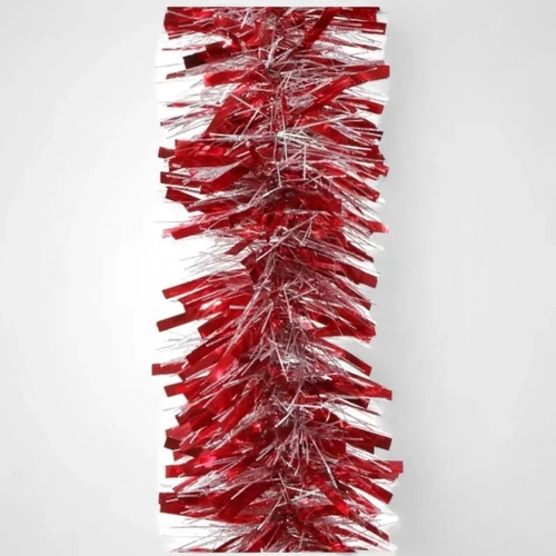 3m Mix Cut Metallic Tinsel (Red/White)