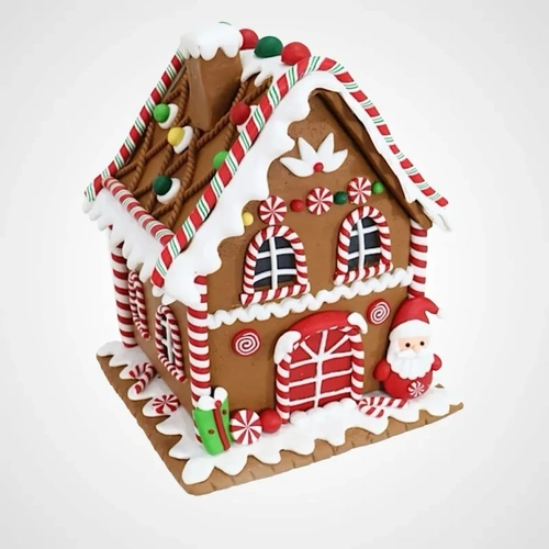 Gingerbread Candy House Clay Dough