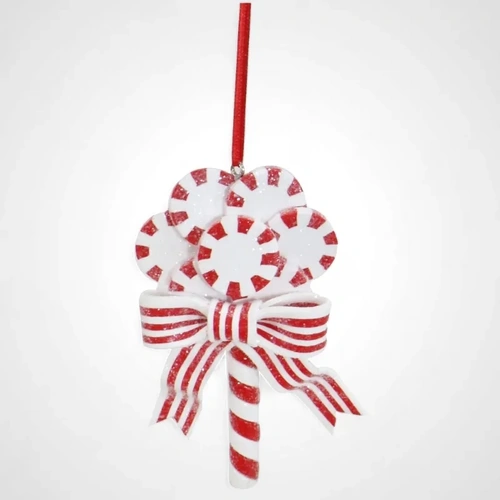 10cm Hanging Candycane Lollipop (Rings)