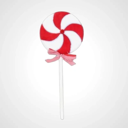 Giant Velvet Candycane Lollipop B 