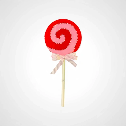 Giant Velvet Candycane Lollipop C 