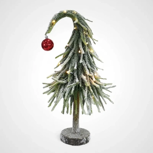 46cm Light Up Spiky Grinch Tree 