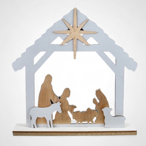 Nativity Silhouette Table Deco 