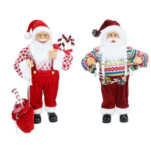 60cm Santa with Pom Poms 