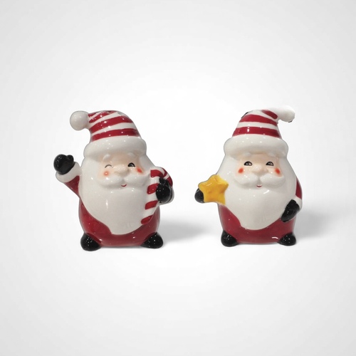 Santa Salt & Pepper Shaker Set 2pk 