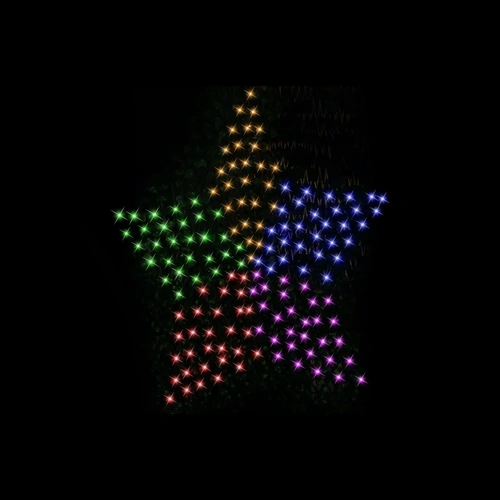 Rainbow Solar Star Net  Light 