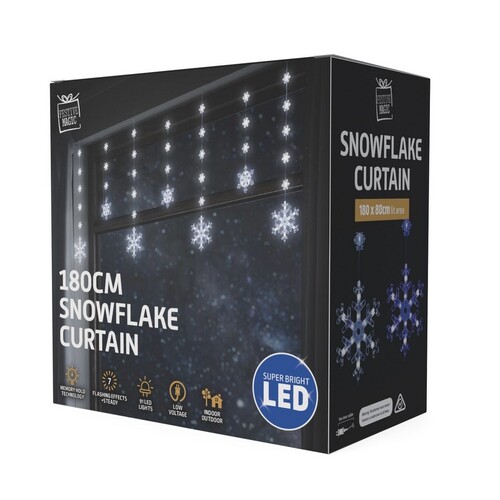 1.8m Snowflake Curtain - PREORDER