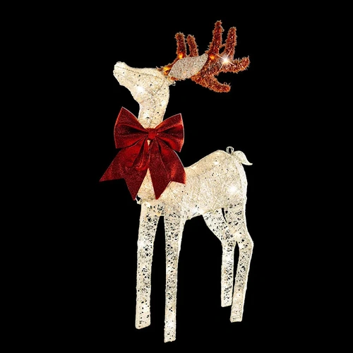 LED Glitter Thread Reindeer 90cm 