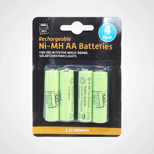 4 Nicad AA Ni-MH solar batteries