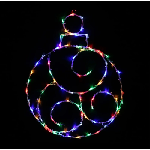 60cm Multi Twinkling Bauble Motif 